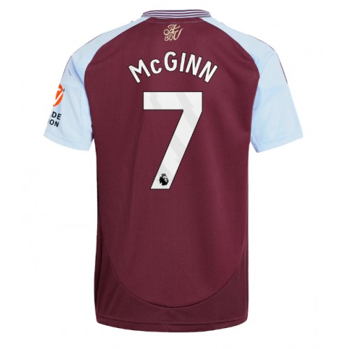 Fotballdrakt Herre Aston Villa John McGinn #7 Hjemmedrakt 2024-25 Kortermet